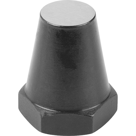 Kipp Rest Pad, Form:A Plane, Internal Thread D=M16, H=60, Sw=24, Carbon Steel Tempered And Black Oxidis K0294.116060